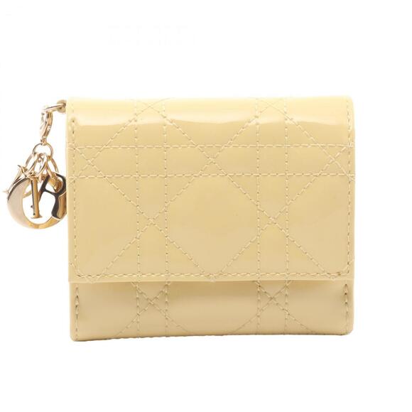 Christian Dior Dior LADY DIOR LOTUS Wallet Cannage